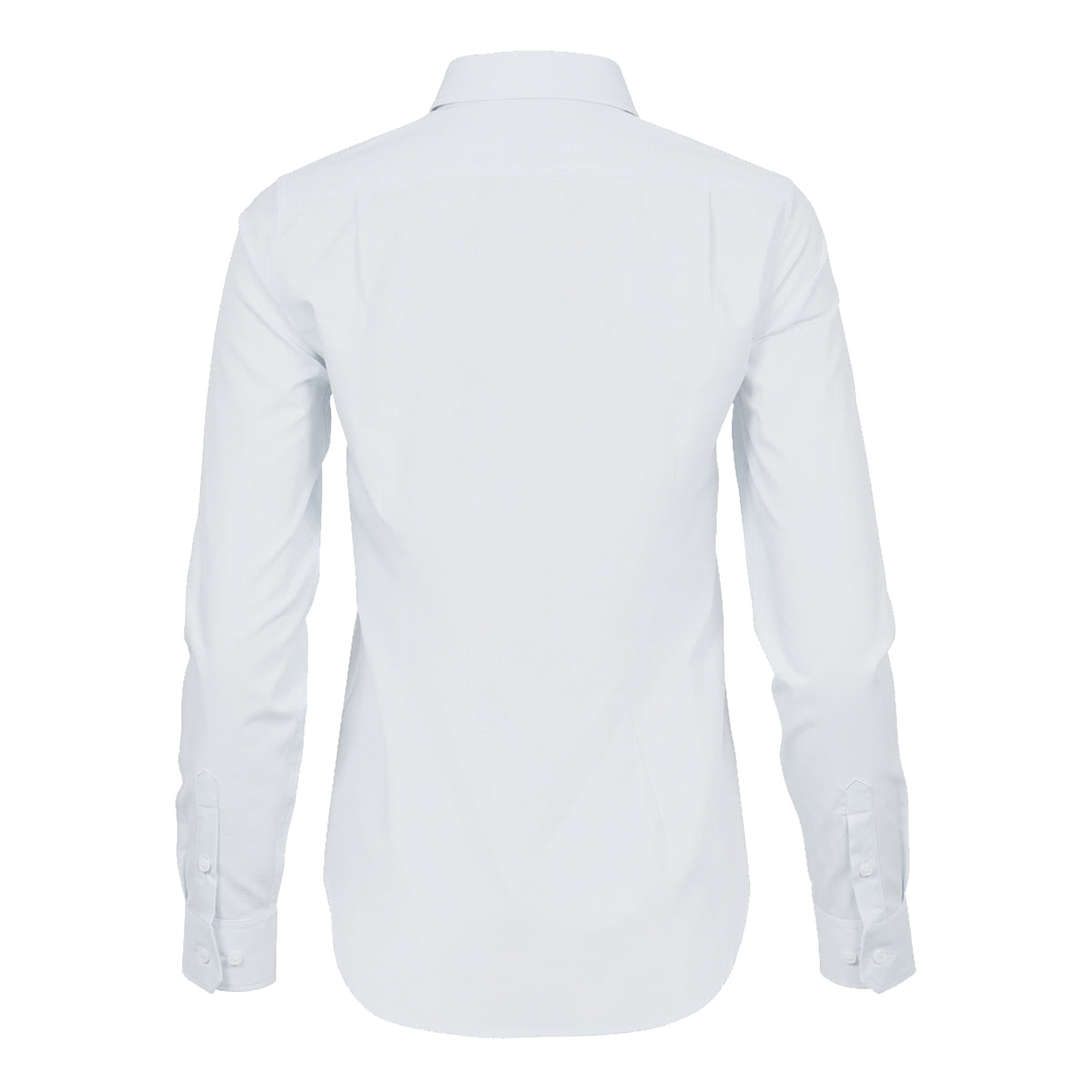 White - Back - Tee Jays Womens-Ladies Stretch Luxury Long Sleeve Poplin Shirt