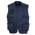 Navy - Front - SOLS Wild Unisex Full Zip Waistcoat Bodywarmer Jacket
