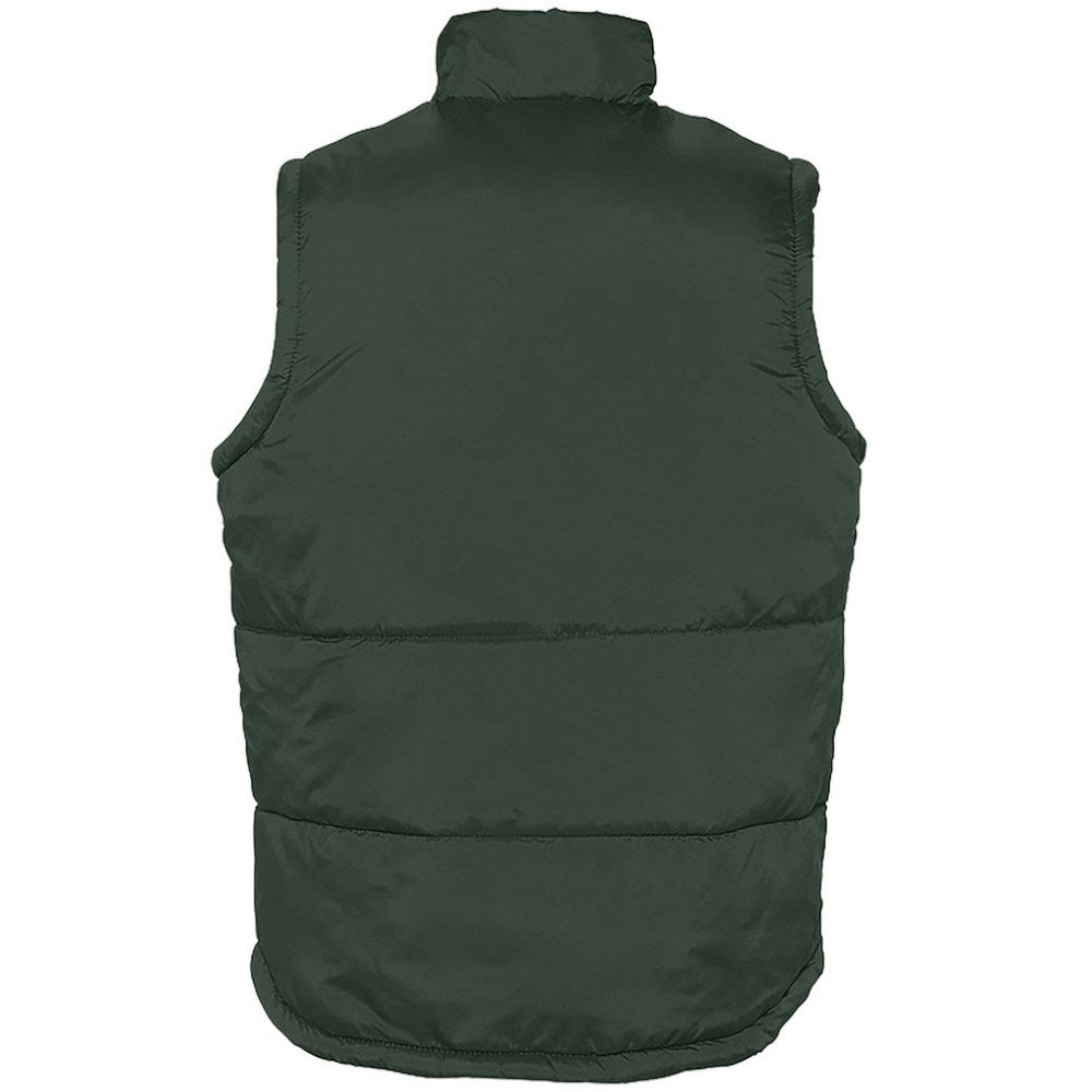 Forest Green - Back - SOLS Warm Unisex Padded Bodywarmer Jacket