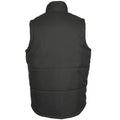 Charcoal - Back - SOLS Warm Unisex Padded Bodywarmer Jacket