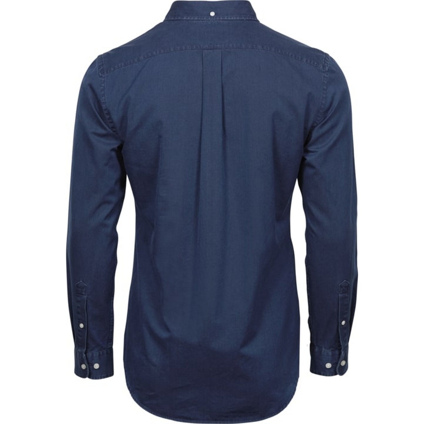 Indigo - Back - Tee Jays Mens Long Sleeve Casual Twill Shirt