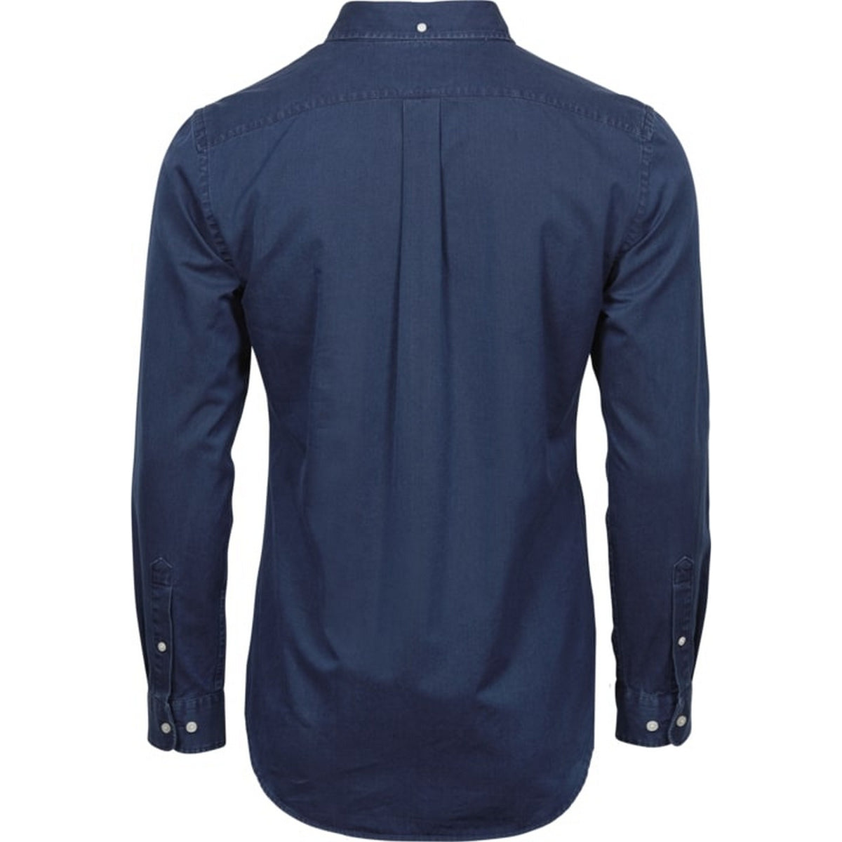 Indigo - Back - Tee Jays Mens Long Sleeve Casual Twill Shirt