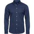 Indigo - Front - Tee Jays Mens Long Sleeve Casual Twill Shirt