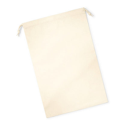 Natural - Front - Westford Mill Organic Premium Cotton Stuff Bag
