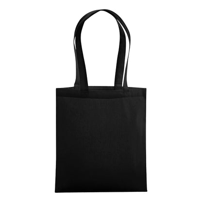 Black - Front - Westford Mill Organic Premium Cotton Tote Bag