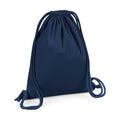 French Navy - Front - Westford Mill Organic Premium Cotton Gym Sack