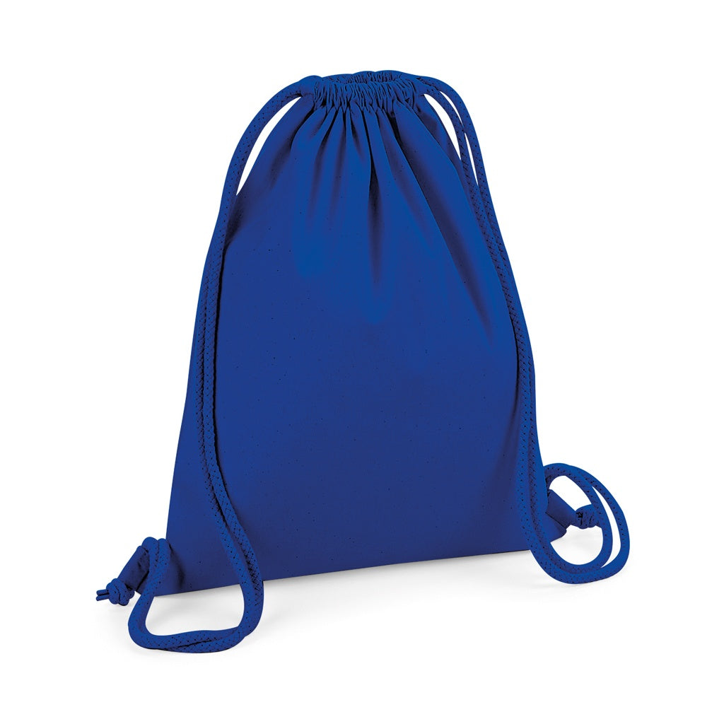 Bright Royal - Front - Westford Mill Organic Premium Cotton Gym Sack