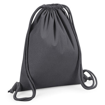 Graphite - Front - Westford Mill Organic Premium Cotton Gym Sack