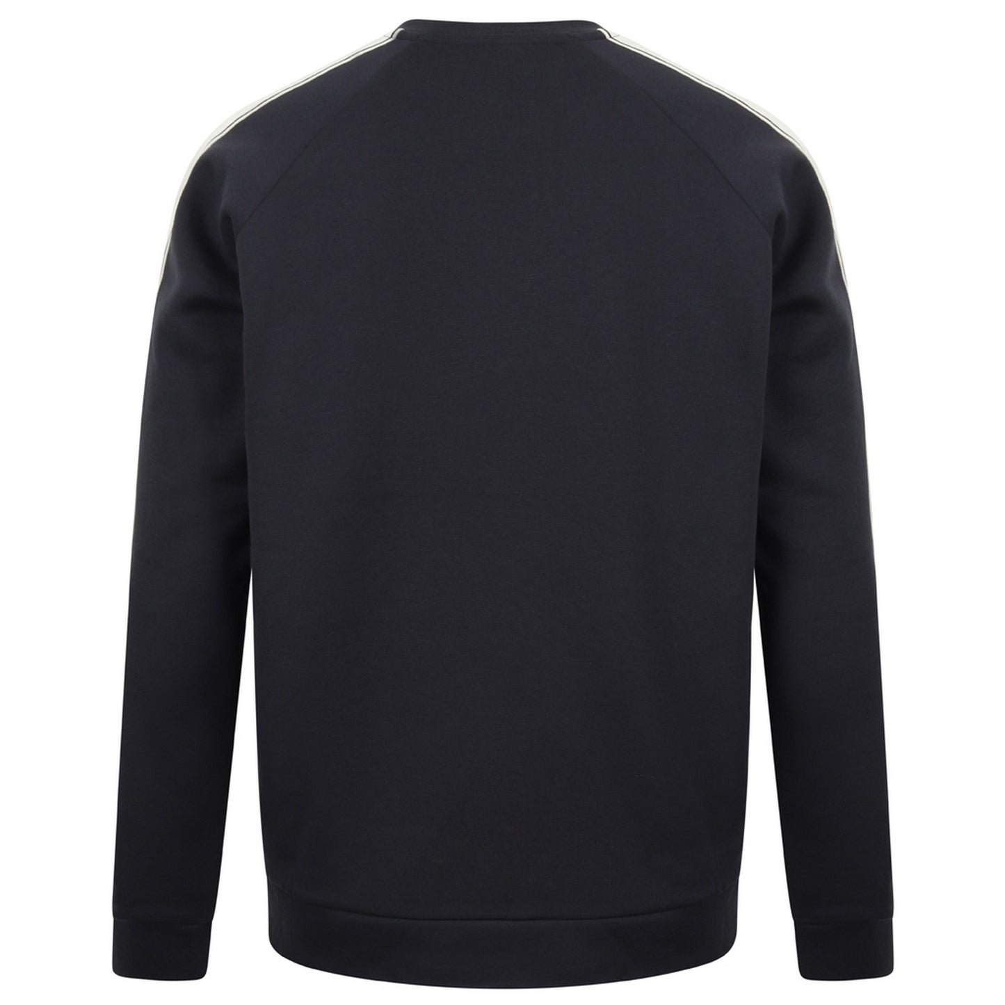 Navy-White - Back - Skinni Fit Unisex Contrast Raglan Sweatshirt