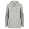 Heather Grey - Front - Skinni Fit Unisex Oversized Hoodie