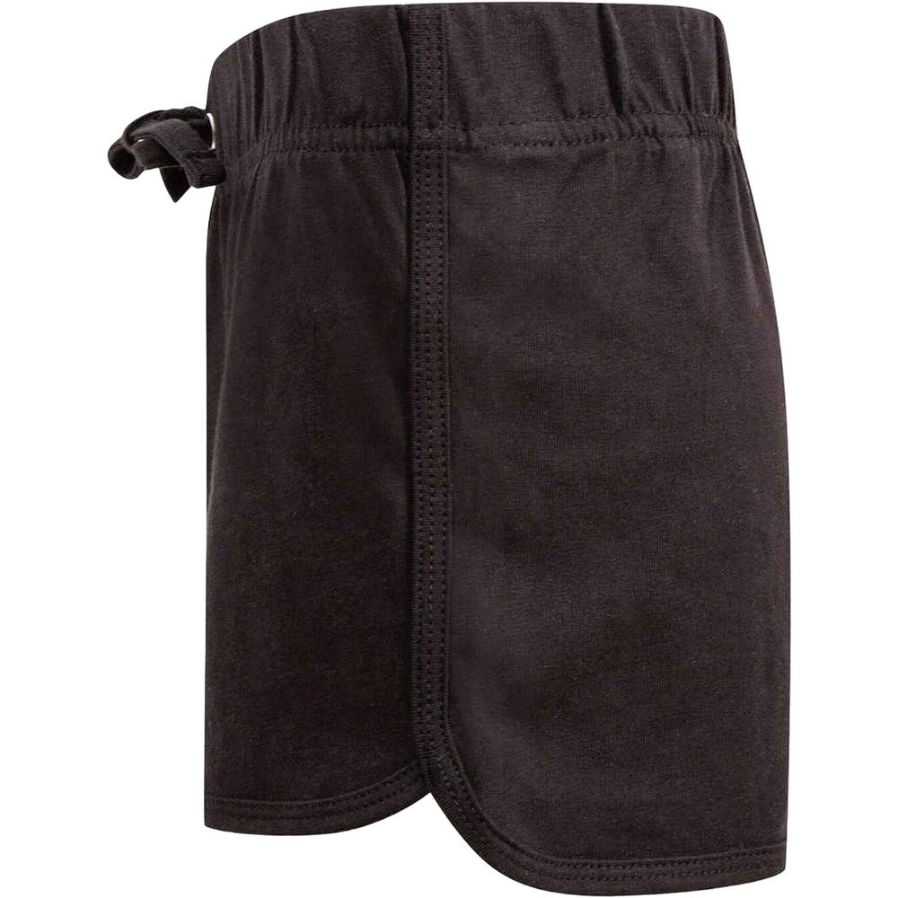 Black-Black - Side - Skinni Minni Childrens-Kids Retro Shorts
