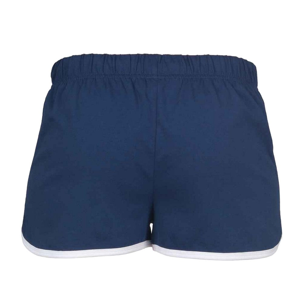 Navy-White - Back - Skinni Minni Childrens-Kids Retro Shorts