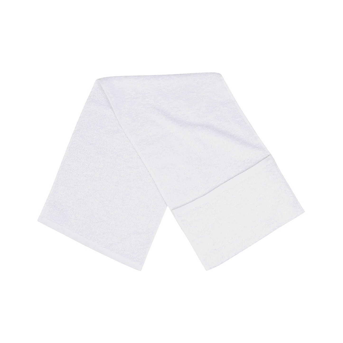 White - Front - Towel City Luxury Pocket Gym Towel