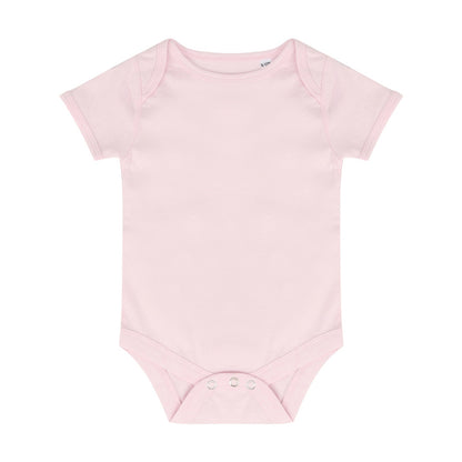 Pale Pink - Front - Larkwood Baby Boys-Girls Essential Short Sleeve Bodysuit