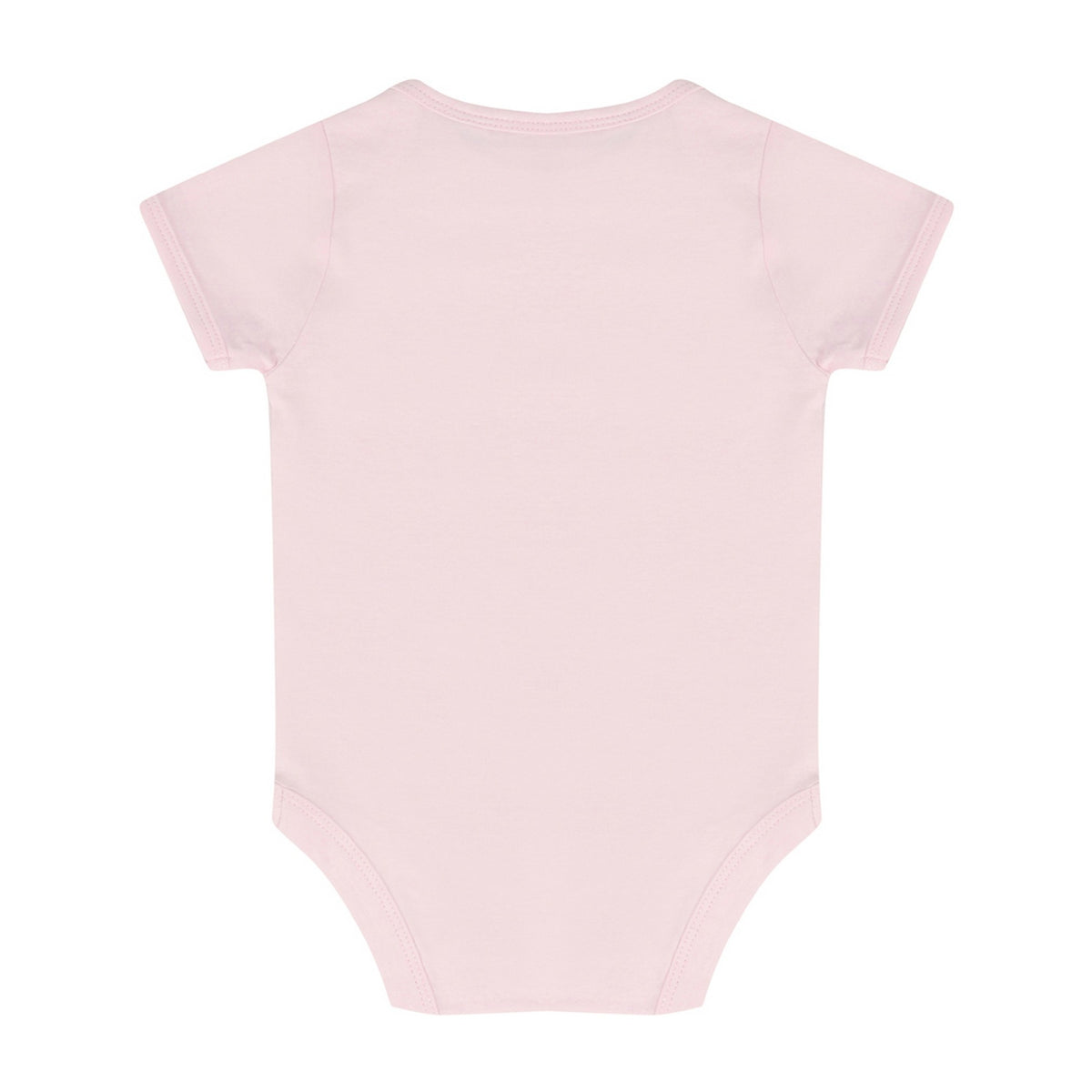 Pale Pink - Back - Larkwood Baby Boys-Girls Essential Short Sleeve Bodysuit