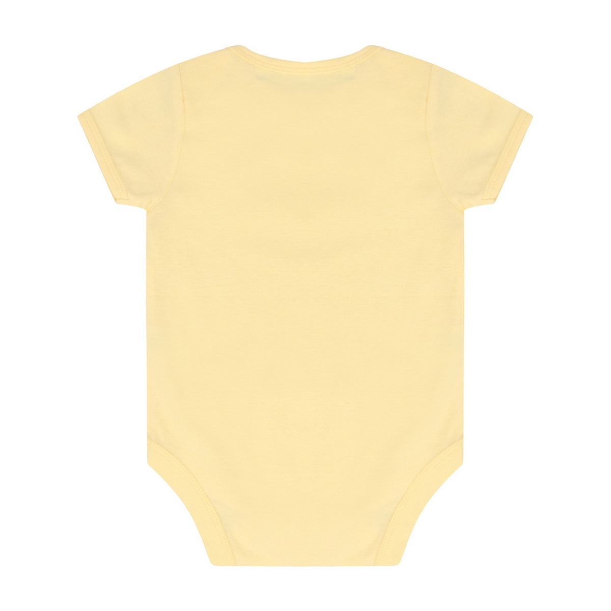 Pale Yellow - Back - Larkwood Baby Boys-Girls Essential Short Sleeve Bodysuit