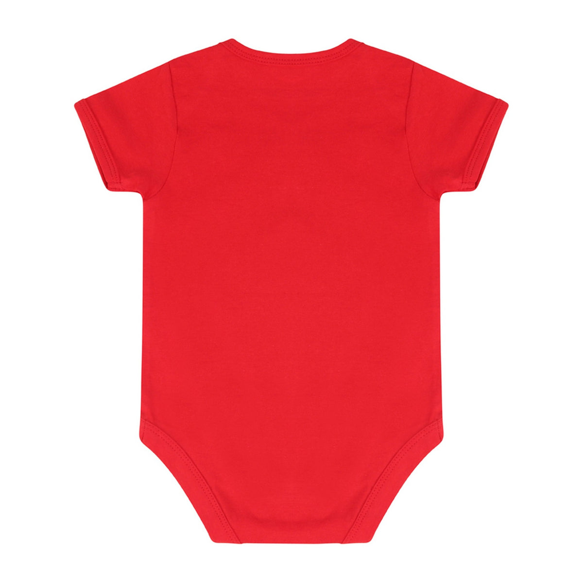 Red - Back - Larkwood Baby Boys-Girls Essential Short Sleeve Bodysuit