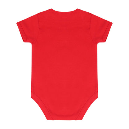 Red - Back - Larkwood Baby Boys-Girls Essential Short Sleeve Bodysuit