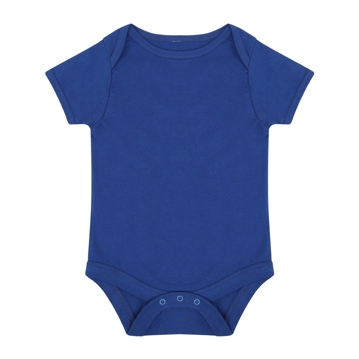Royal Blue - Front - Larkwood Baby Boys-Girls Essential Short Sleeve Bodysuit