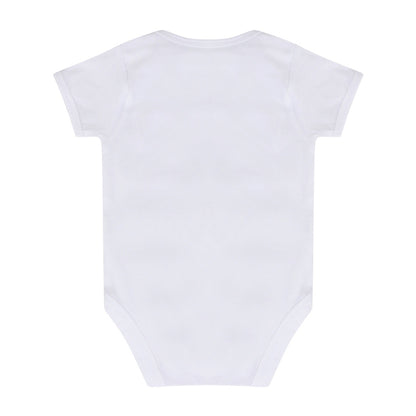 White - Back - Larkwood Baby Boys-Girls Essential Short Sleeve Bodysuit