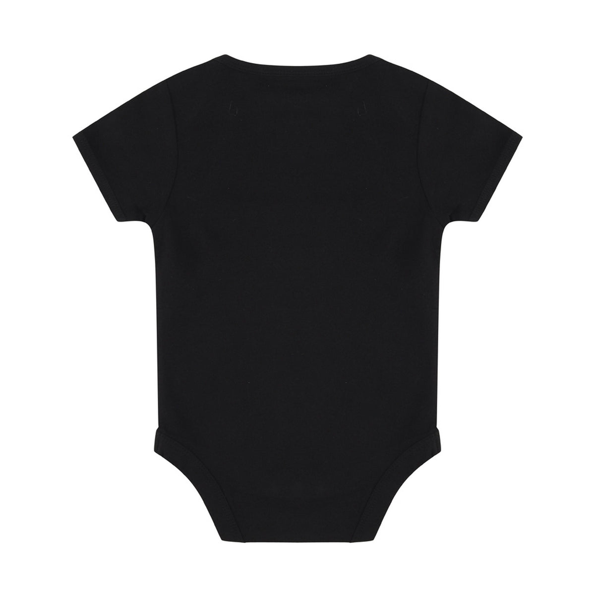 Black - Back - Larkwood Baby Boys-Girls Essential Short Sleeve Bodysuit