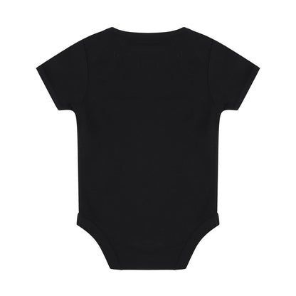 Black - Back - Larkwood Baby Boys-Girls Essential Short Sleeve Bodysuit