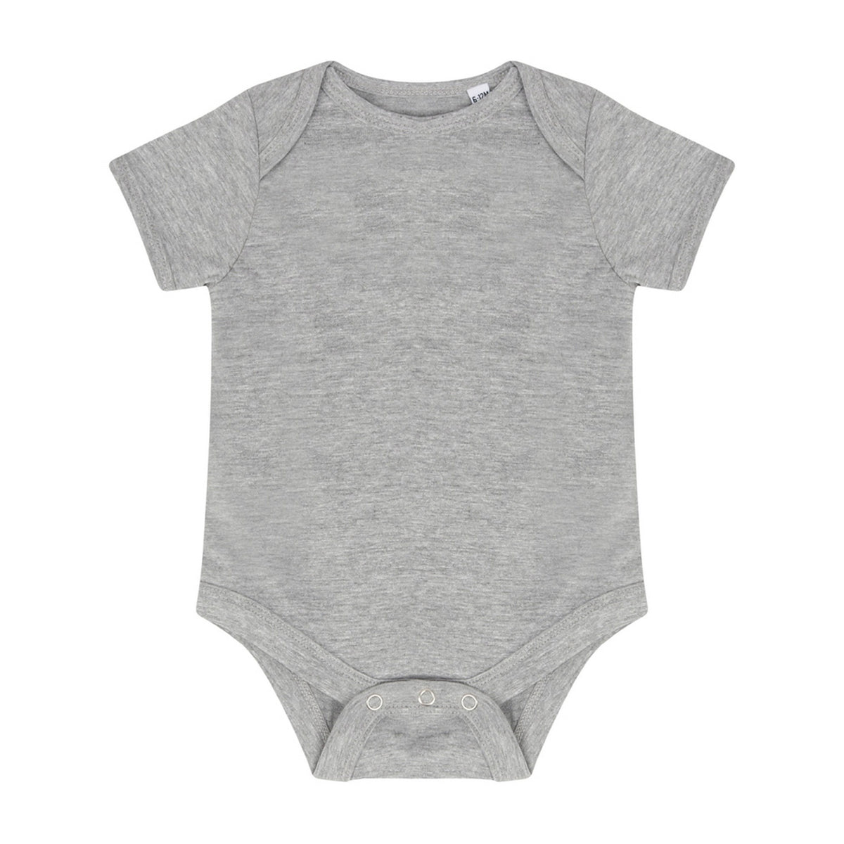 Heather Grey - Front - Larkwood Baby Boys-Girls Essential Short Sleeve Bodysuit