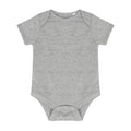 Heather Grey - Front - Larkwood Baby Boys-Girls Essential Short Sleeve Bodysuit