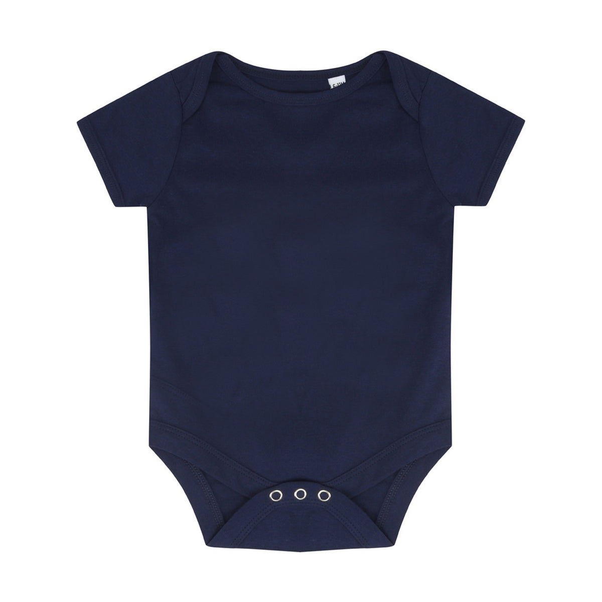 Navy - Front - Larkwood Baby Boys-Girls Essential Short Sleeve Bodysuit