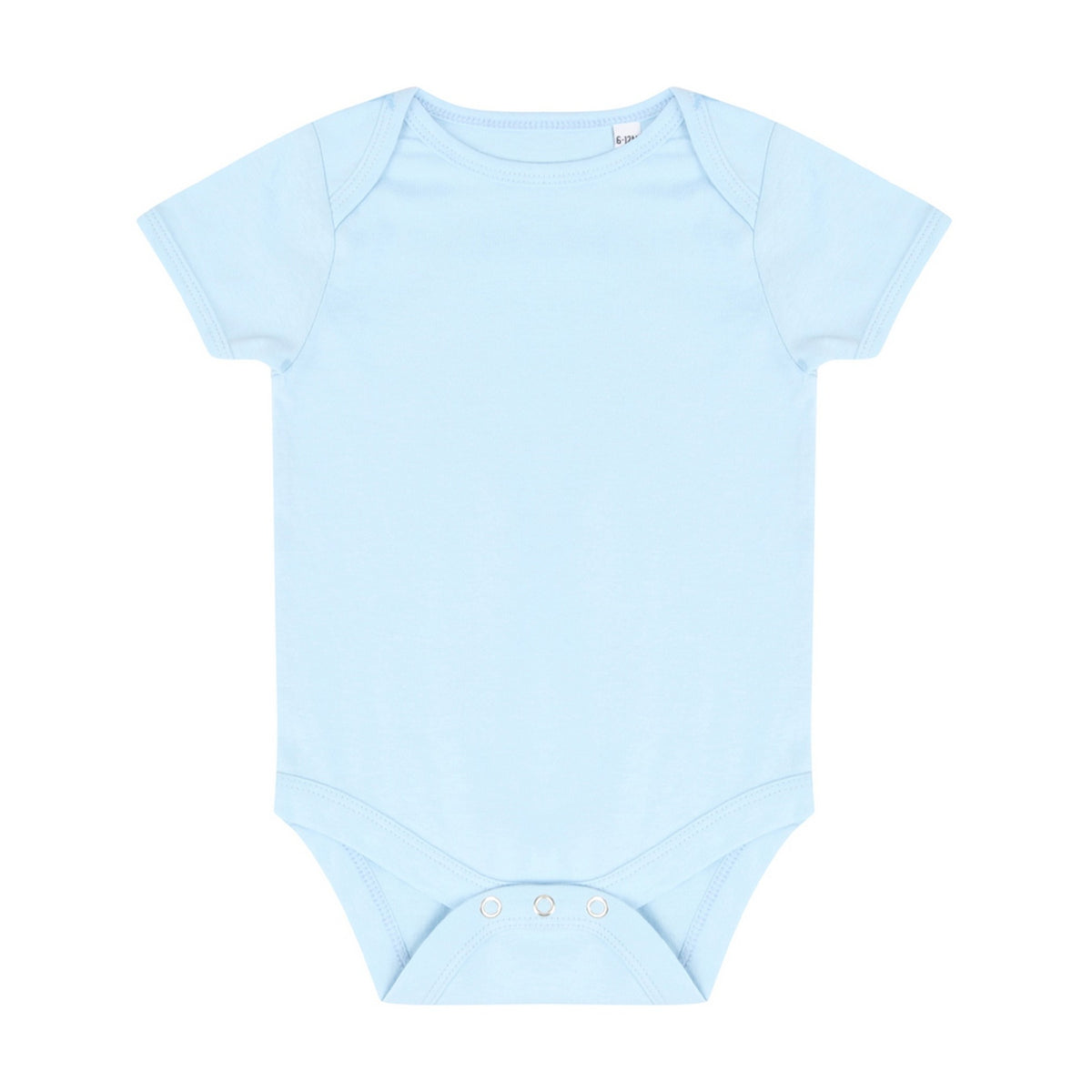 Pale Blue - Front - Larkwood Baby Boys-Girls Essential Short Sleeve Bodysuit