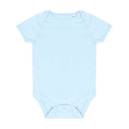 Pale Blue - Front - Larkwood Baby Boys-Girls Essential Short Sleeve Bodysuit