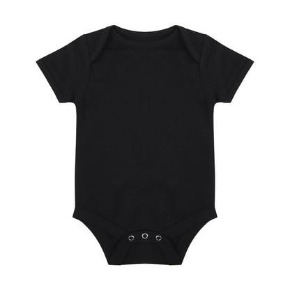 Black - Front - Larkwood Baby Boys-Girls Essential Short Sleeve Bodysuit