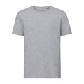 Light Oxford Grey - Front - Russell Mens Authentic Pure Organic T-Shirt