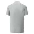 Zinc Grey - Back - Fruit Of The Loom Mens Iconic Pique Polo Shirt