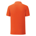 Flame Orange - Back - Fruit Of The Loom Mens Iconic Pique Polo Shirt