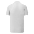 Heather Grey - Back - Fruit Of The Loom Mens Tailored Poly-Cotton Piqu Polo Shirt