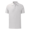 White - Front - Fruit Of The Loom Mens Tailored Poly-Cotton Piqu Polo Shirt