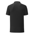 Black - Back - Fruit Of The Loom Mens Tailored Poly-Cotton Piqu Polo Shirt