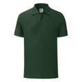 Bottle Green - Front - Fruit Of The Loom Mens Tailored Poly-Cotton Piqu Polo Shirt
