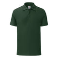 Bottle Green - Front - Fruit Of The Loom Mens Tailored Poly-Cotton Piqu Polo Shirt