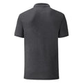 Dark Heather - Back - Fruit Of The Loom Mens Tailored Poly-Cotton Piqu Polo Shirt