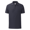 Deep Navy - Front - Fruit Of The Loom Mens Tailored Poly-Cotton Piqu Polo Shirt
