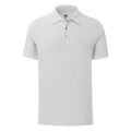 Heather Grey - Front - Fruit Of The Loom Mens Tailored Poly-Cotton Piqu Polo Shirt