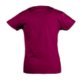 Fuchsia - Side - SOLS Girls Cherry Short Sleeve T-Shirt