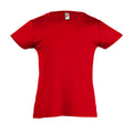 Red - Front - SOLS Girls Cherry Short Sleeve T-Shirt