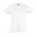 White - Front - SOLS Girls Cherry Short Sleeve T-Shirt