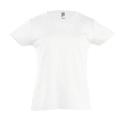 White - Front - SOLS Girls Cherry Short Sleeve T-Shirt