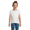 White - Back - SOLS Girls Cherry Short Sleeve T-Shirt
