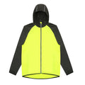 Electric Yellow-Jet Black - Side - AWDis Just Cool Mens Contrast Windshield Jacket