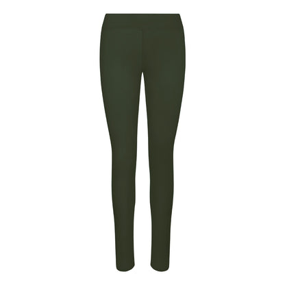 Combat Green - Front - AWDis Just Cool Womens Girlie Workout Leggings